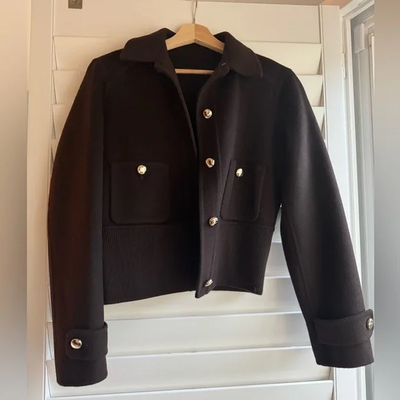 Maje Short cropped coat - Picture 6 of 11